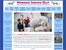 Tablet Screenshot of horsesinsideout.com